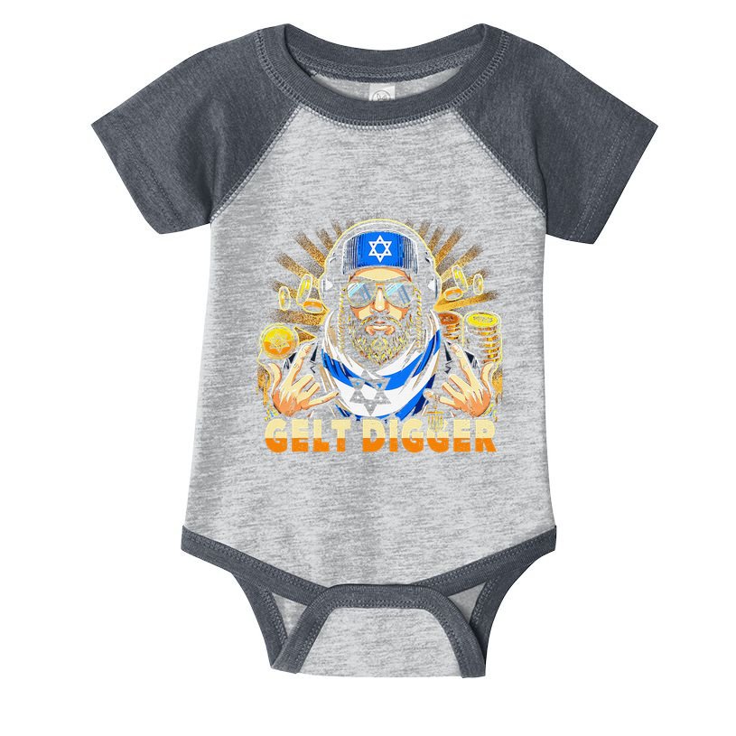 Gelt Digger Funny Jewish Rapper Isreali Infant Baby Jersey Bodysuit