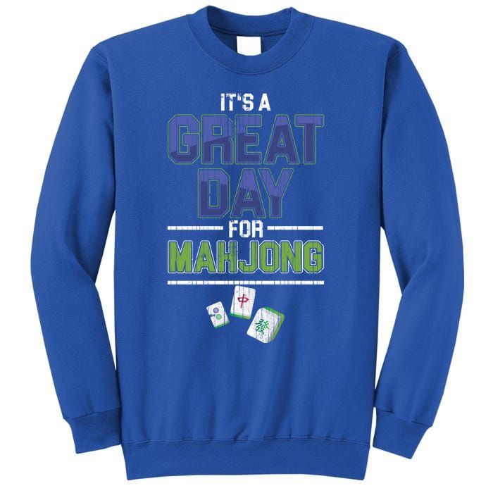 Great Day For Mahjong Player Chinese Board Game Solitaire Funny Gift Sweatshirt