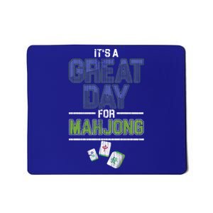 Great Day For Mahjong Player Chinese Board Game Solitaire Funny Gift Mousepad