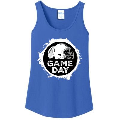 Game Day Football College High School Stadium Mom Dad Fan Gift Ladies Essential Tank