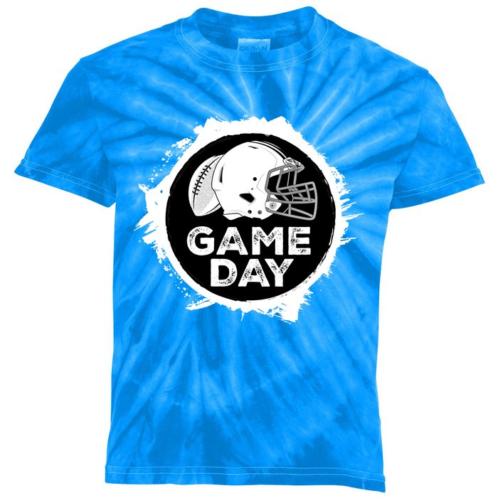 Game Day Football College High School Stadium Mom Dad Fan Gift Kids Tie-Dye T-Shirt