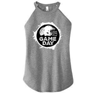 Game Day Football College High School Stadium Mom Dad Fan Gift Women's Perfect Tri Rocker Tank