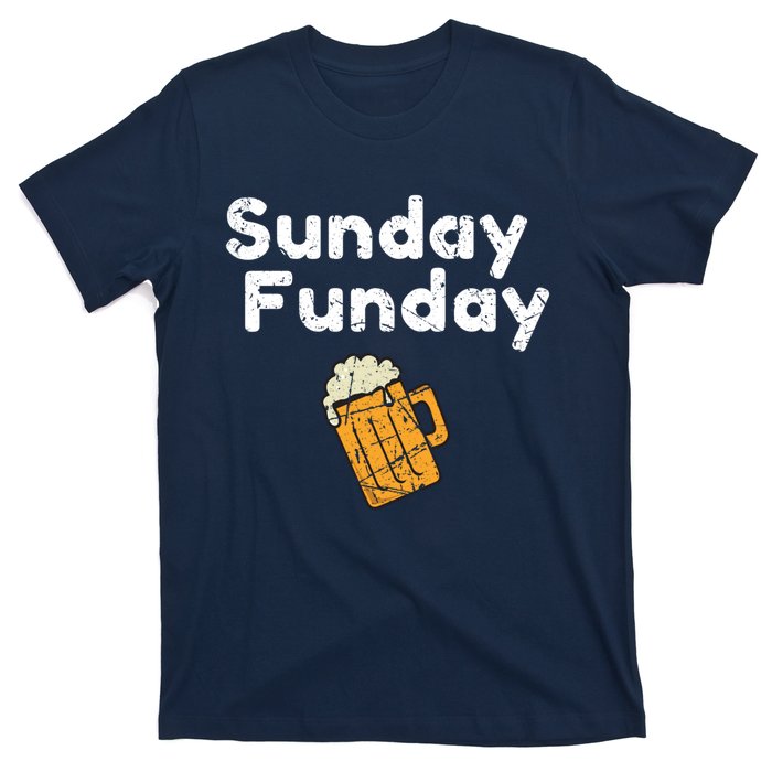 Game Day Funny Sunday Sports Funday Drinking Football T-Shirt