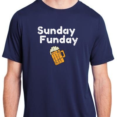 Game Day Funny Sunday Sports Funday Drinking Football Adult ChromaSoft Performance T-Shirt