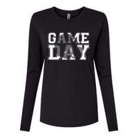 Game Day Fantasy Football Season Funny Womens Cotton Relaxed Long Sleeve T-Shirt