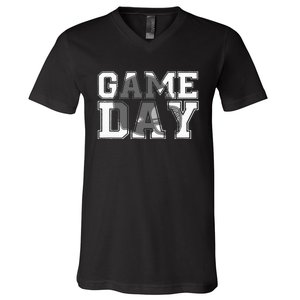 Game Day Fantasy Football Season Funny V-Neck T-Shirt