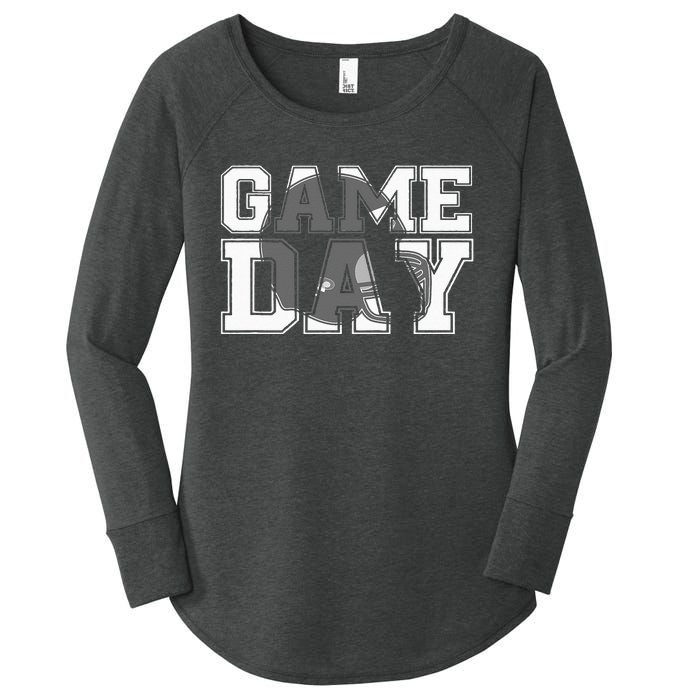 Game Day Fantasy Football Season Funny Women's Perfect Tri Tunic Long Sleeve Shirt