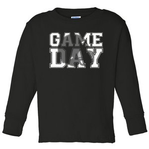 Game Day Fantasy Football Season Funny Toddler Long Sleeve Shirt