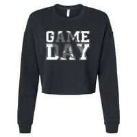 Game Day Fantasy Football Season Funny Cropped Pullover Crew