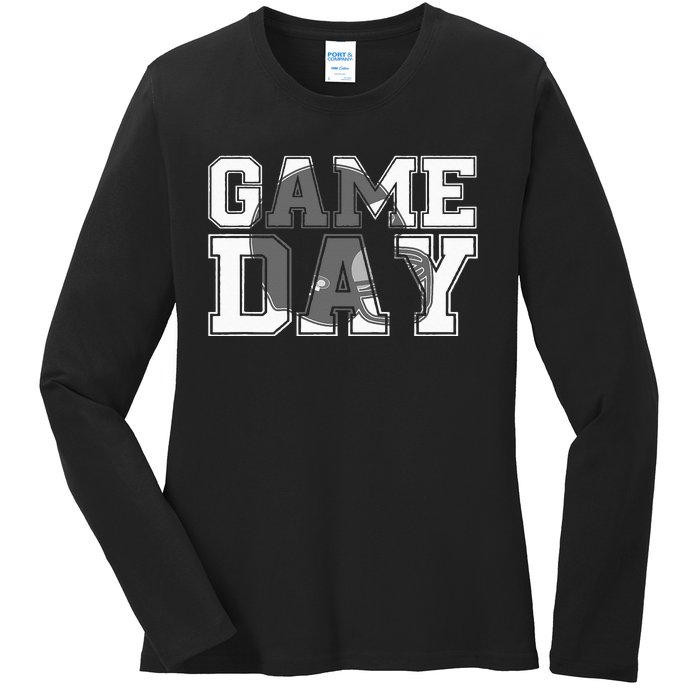 Game Day Fantasy Football Season Funny Ladies Long Sleeve Shirt