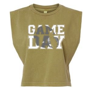 Game Day Fantasy Football Season Funny Garment-Dyed Women's Muscle Tee