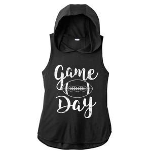 Game Day Football Cute Football Top Meaningful Gift Ladies PosiCharge Tri-Blend Wicking Draft Hoodie Tank