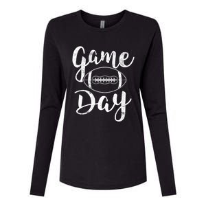 Game Day Football Cute Football Top Meaningful Gift Womens Cotton Relaxed Long Sleeve T-Shirt