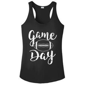 Game Day Football Cute Football Top Meaningful Gift Ladies PosiCharge Competitor Racerback Tank