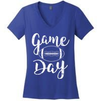 Game Day Football Cute Football Top Meaningful Gift Women's V-Neck T-Shirt