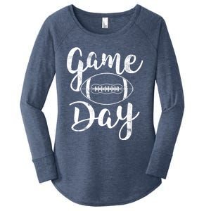 Game Day Football Cute Football Top Meaningful Gift Women's Perfect Tri Tunic Long Sleeve Shirt