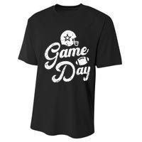 Game Day Fantasy Football Season FunnyVintage Performance Sprint T-Shirt