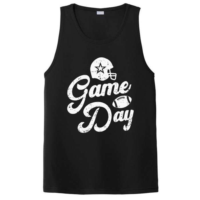 Game Day Fantasy Football Season FunnyVintage PosiCharge Competitor Tank