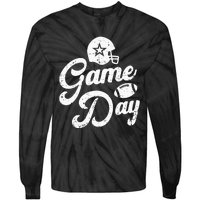 Game Day Fantasy Football Season FunnyVintage Tie-Dye Long Sleeve Shirt