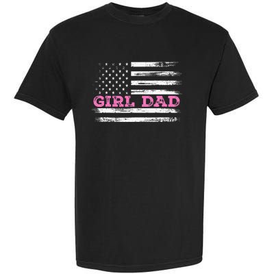 Girl Dad FatherS Day Dad Daughter Dad Of Outnumbered Garment-Dyed Heavyweight T-Shirt