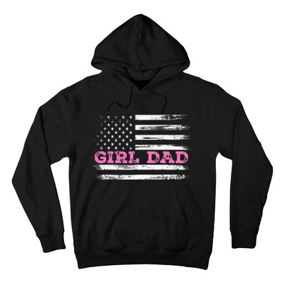 Girl Dad FatherS Day Dad Daughter Dad Of Outnumbered Hoodie