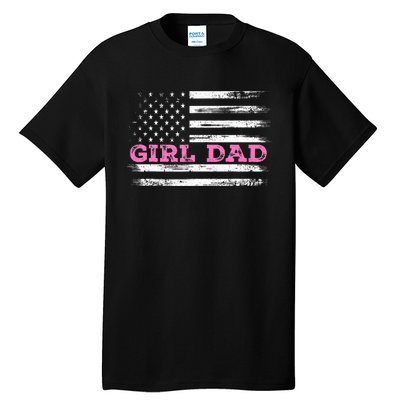 Girl Dad FatherS Day Dad Daughter Dad Of Outnumbered Tall T-Shirt