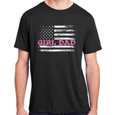 Girl Dad FatherS Day Dad Daughter Dad Of Outnumbered Adult ChromaSoft Performance T-Shirt