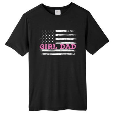 Girl Dad FatherS Day Dad Daughter Dad Of Outnumbered Tall Fusion ChromaSoft Performance T-Shirt