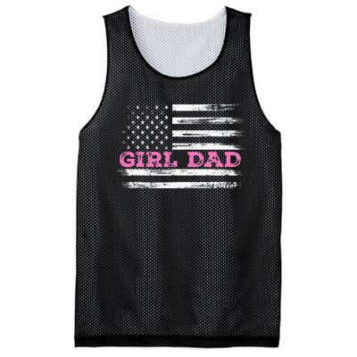 Girl Dad FatherS Day Dad Daughter Dad Of Outnumbered Mesh Reversible Basketball Jersey Tank