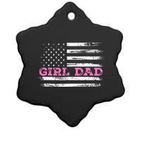 Girl Dad FatherS Day Dad Daughter Dad Of Outnumbered Ceramic Star Ornament