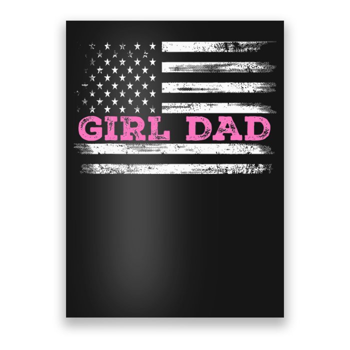 Girl Dad FatherS Day Dad Daughter Dad Of Outnumbered Poster