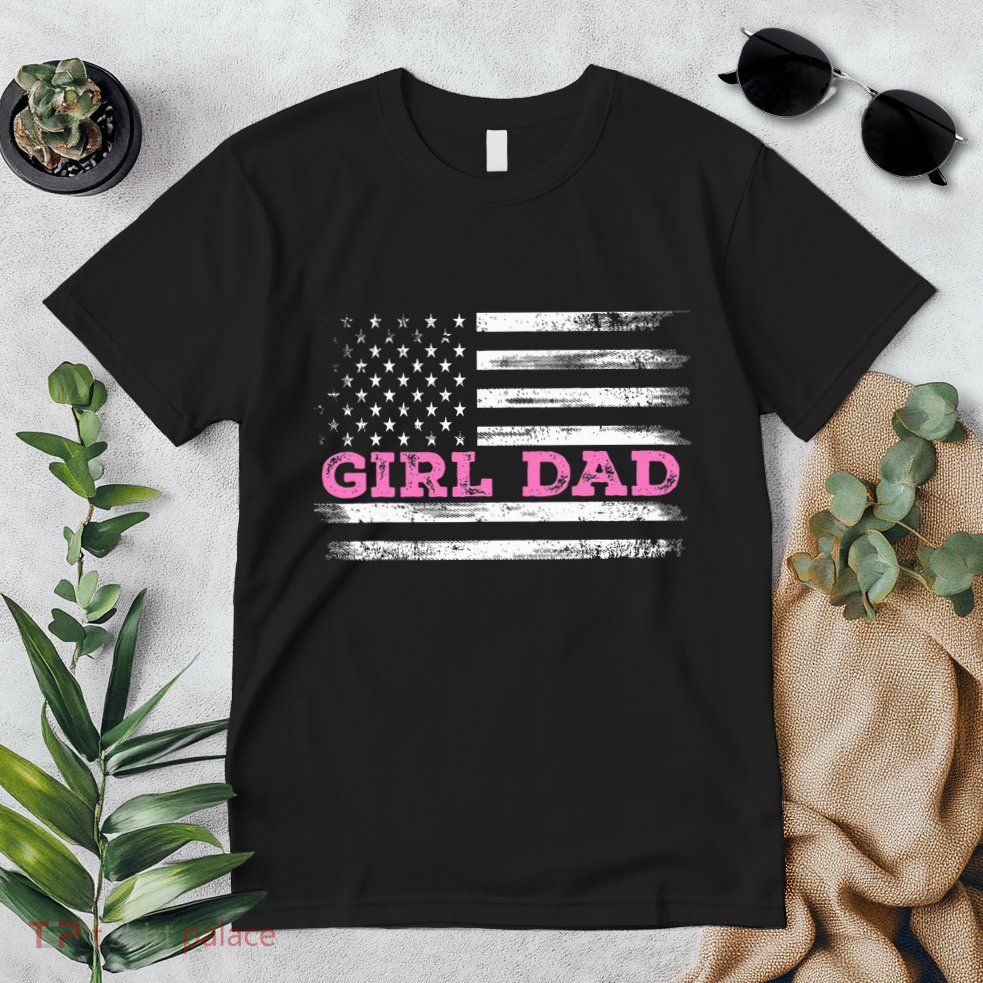Girl Dad FatherS Day Dad Daughter Dad Of Outnumbered Premium T-Shirt
