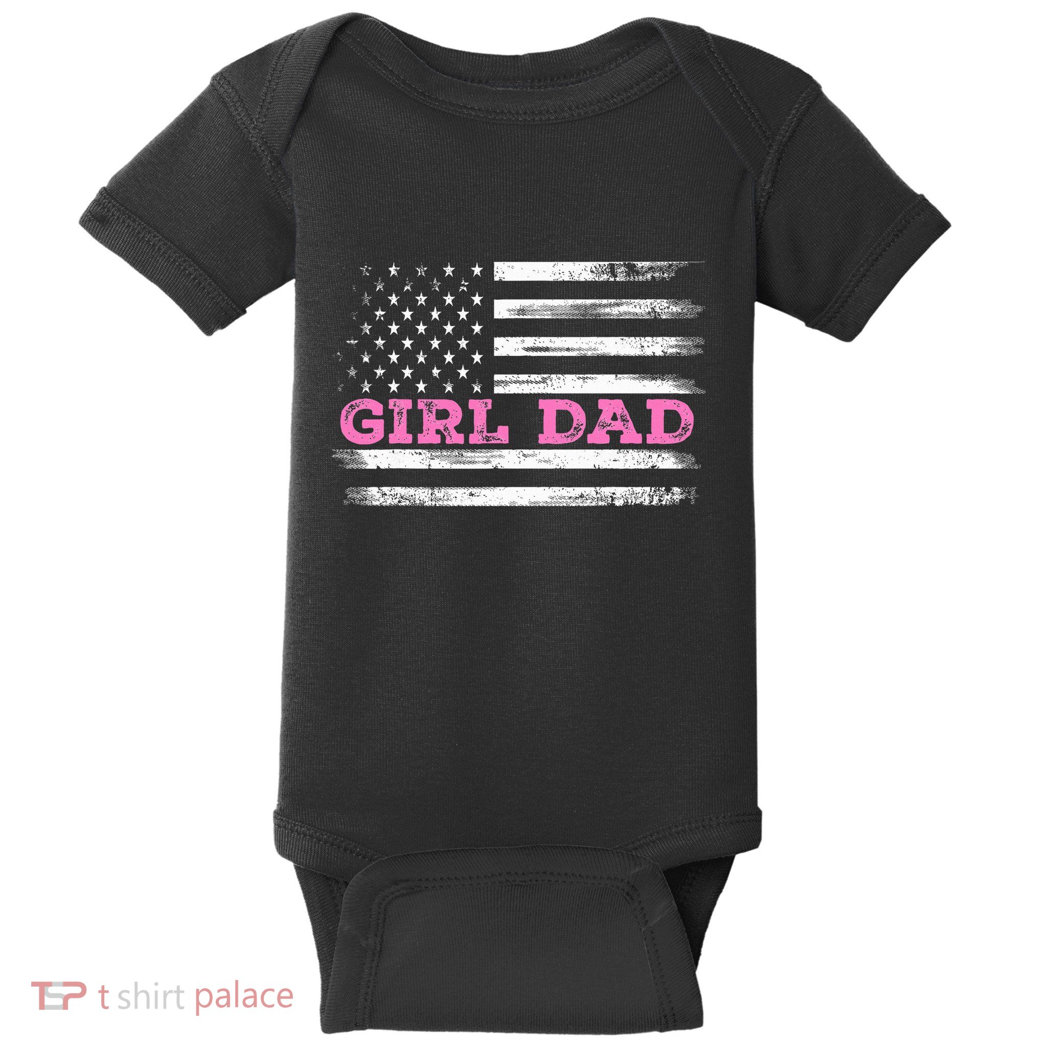 Girl Dad FatherS Day Dad Daughter Dad Of Outnumbered Baby Bodysuit