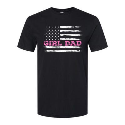 Girl Dad FatherS Day Dad Daughter Dad Of Outnumbered Softstyle CVC T-Shirt