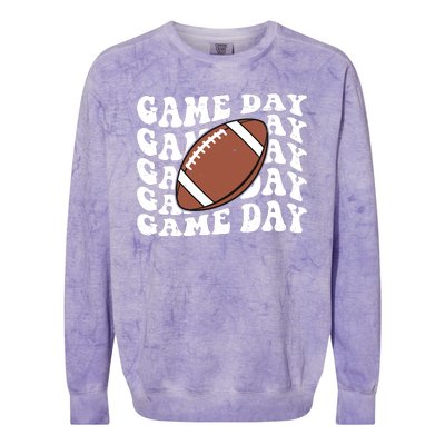 Game Day Football Fan Colorblast Crewneck Sweatshirt