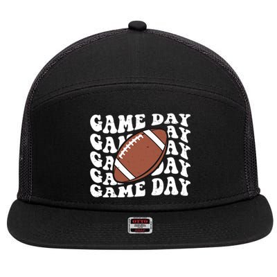 Game Day Football Fan 7 Panel Mesh Trucker Snapback Hat