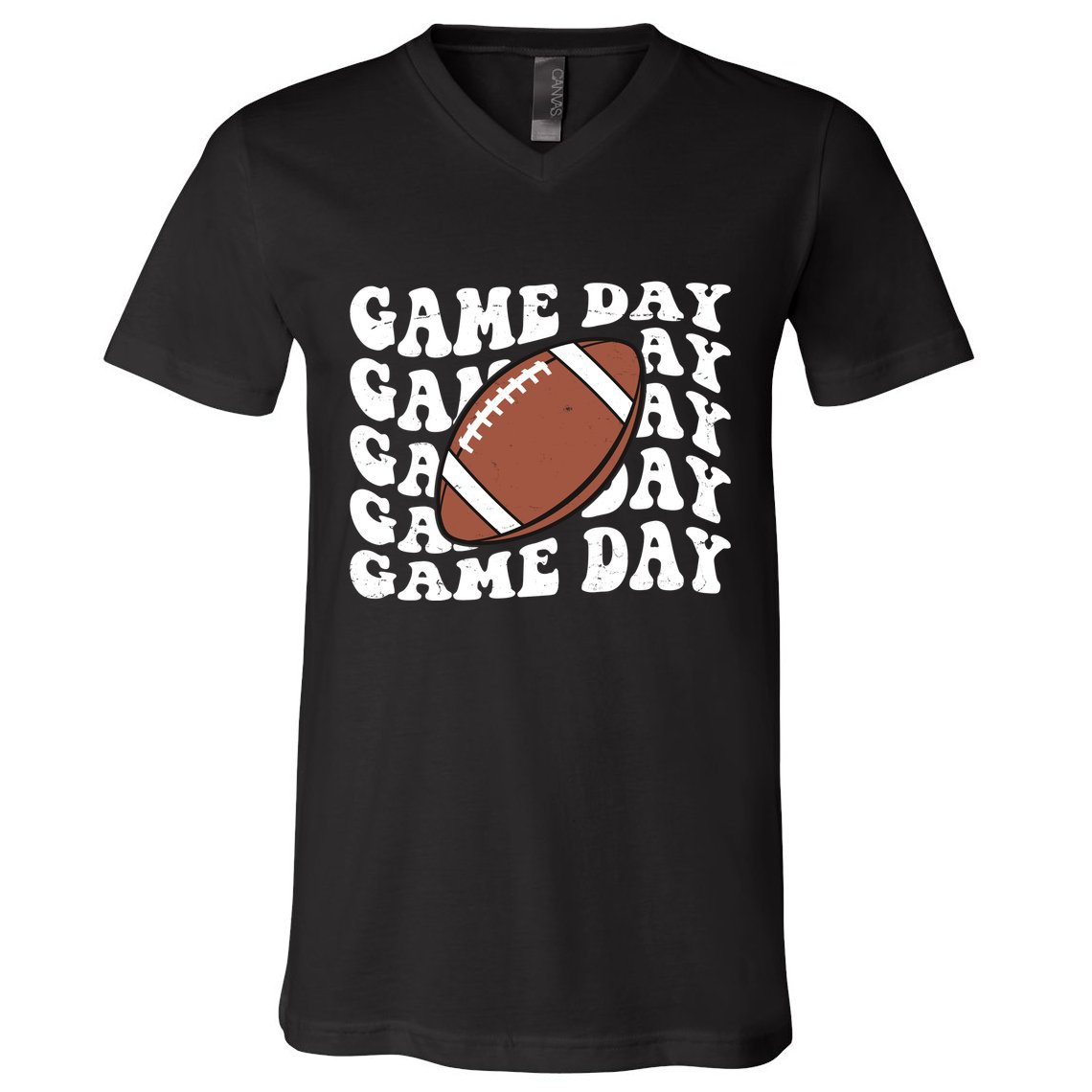 Game Day Football Fan V-Neck T-Shirt
