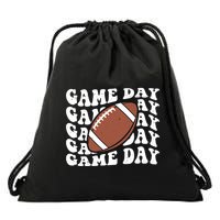Game Day Football Fan Drawstring Bag