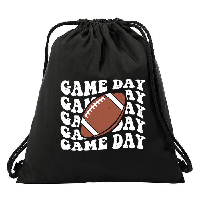 Game Day Football Fan Drawstring Bag