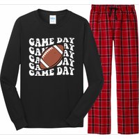 Game Day Football Fan Long Sleeve Pajama Set