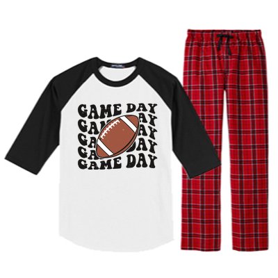 Game Day Football Fan Raglan Sleeve Pajama Set