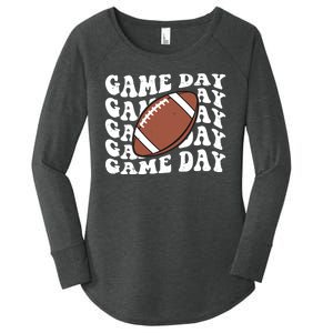 Game Day Football Fan Women's Perfect Tri Tunic Long Sleeve Shirt