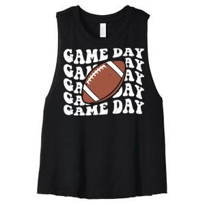 Game Day Football Fan Women's Racerback Cropped Tank