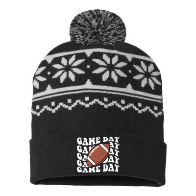 Game Day Football Fan USA-Made Snowflake Beanie