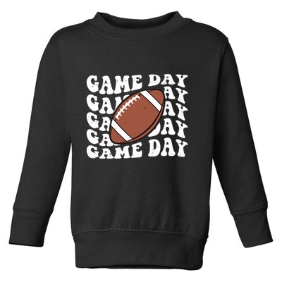 Game Day Football Fan Toddler Sweatshirt
