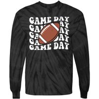 Game Day Football Fan Tie-Dye Long Sleeve Shirt