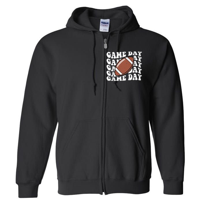 Game Day Football Fan Full Zip Hoodie