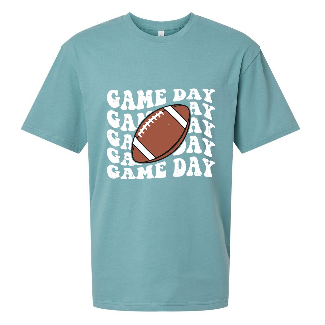 Game Day Football Fan Sueded Cloud Jersey T-Shirt