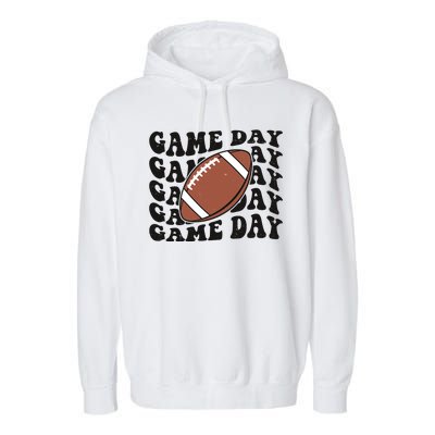 Game Day Football Fan Garment-Dyed Fleece Hoodie