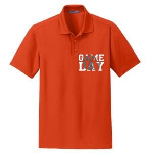 Game Day Fantasy Football Season Funny Dry Zone Grid Polo